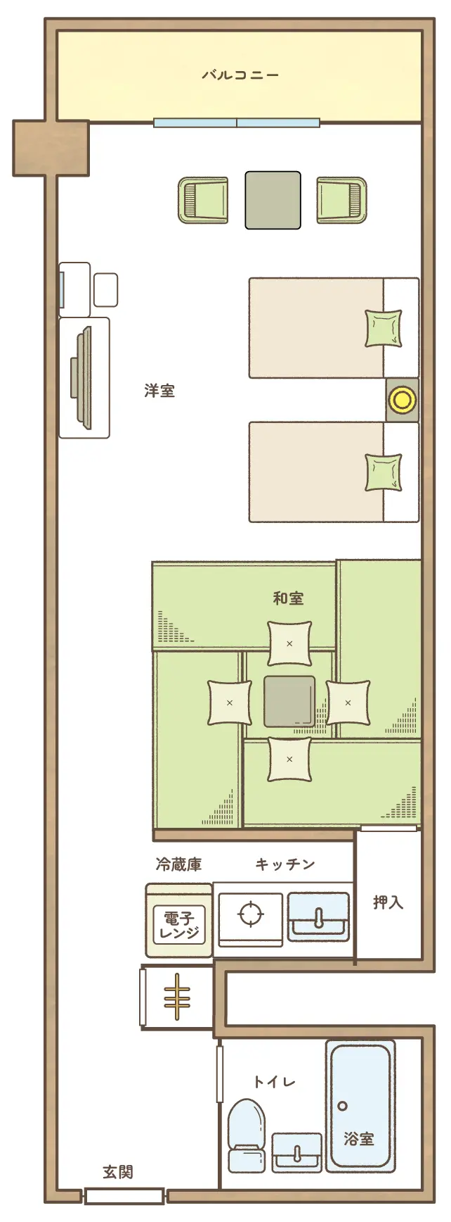 客室レイアウト