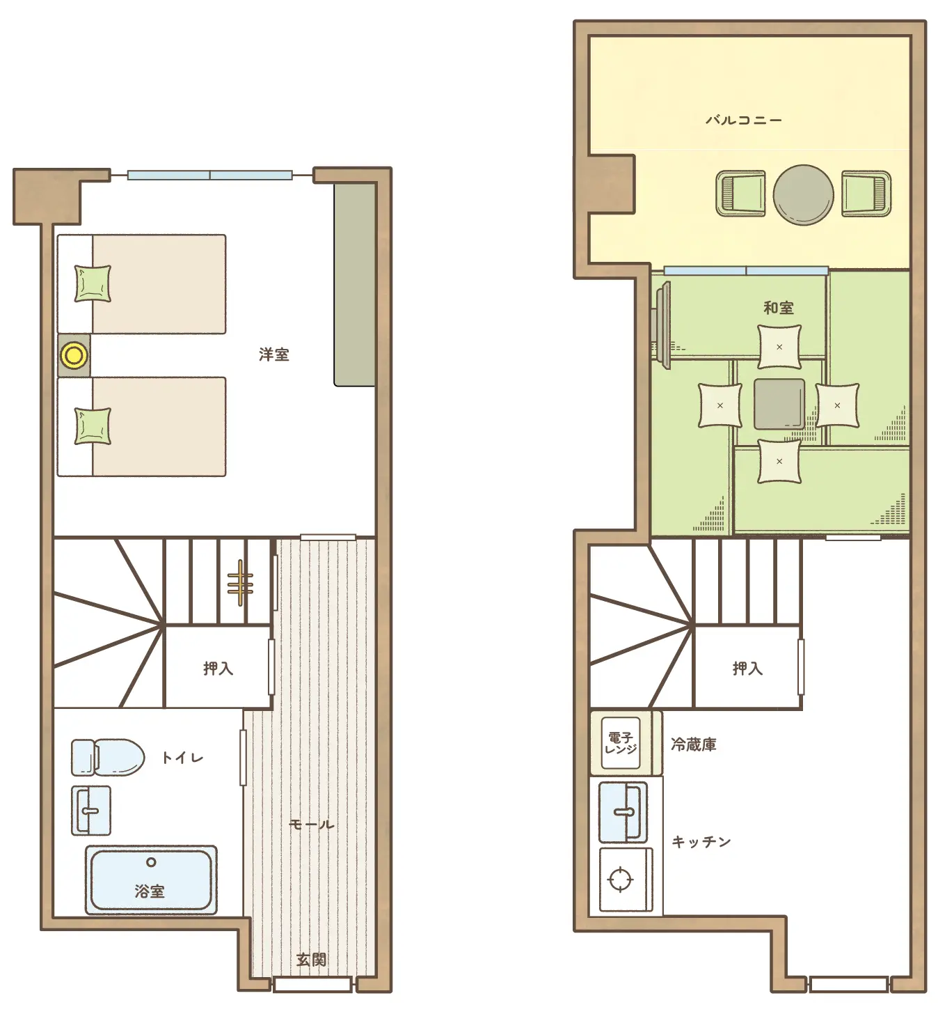 客室レイアウト