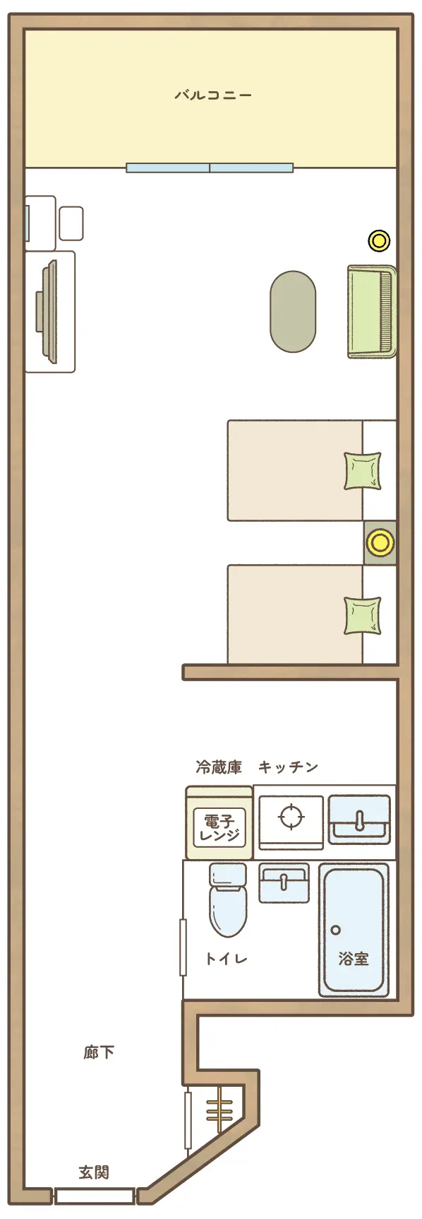 客室レイアウト