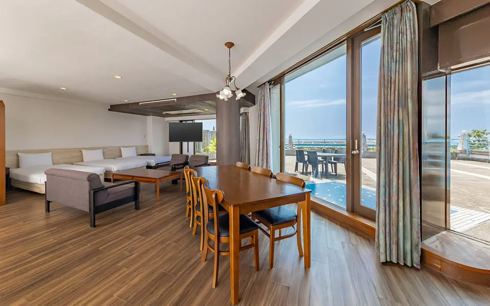 【ルーフテラス付オーシャンビュー】プレミアム洋室5ベッド