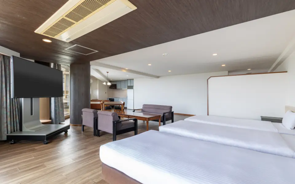 【ルーフテラス付オーシャンビュー】プレミアム洋室5ベッド