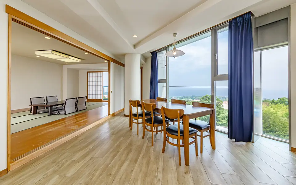 【最上階オーシャンビュー】デラックス和洋室