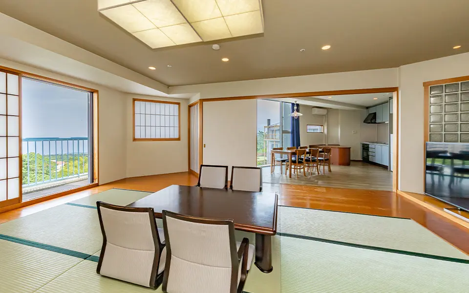 【最上階オーシャンビュー】デラックス和洋室
