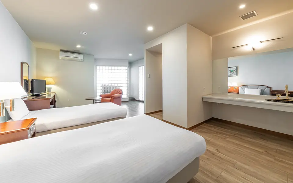 【最上階オーシャンビュー】デラックス和洋室