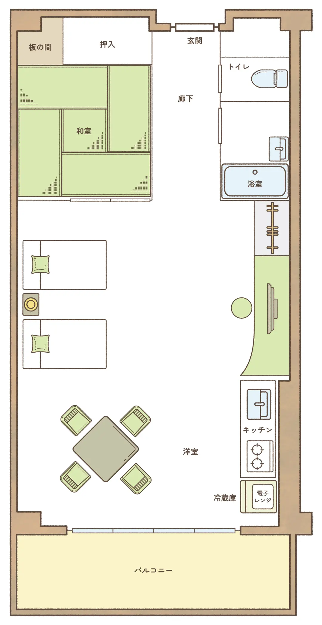 客室レイアウト