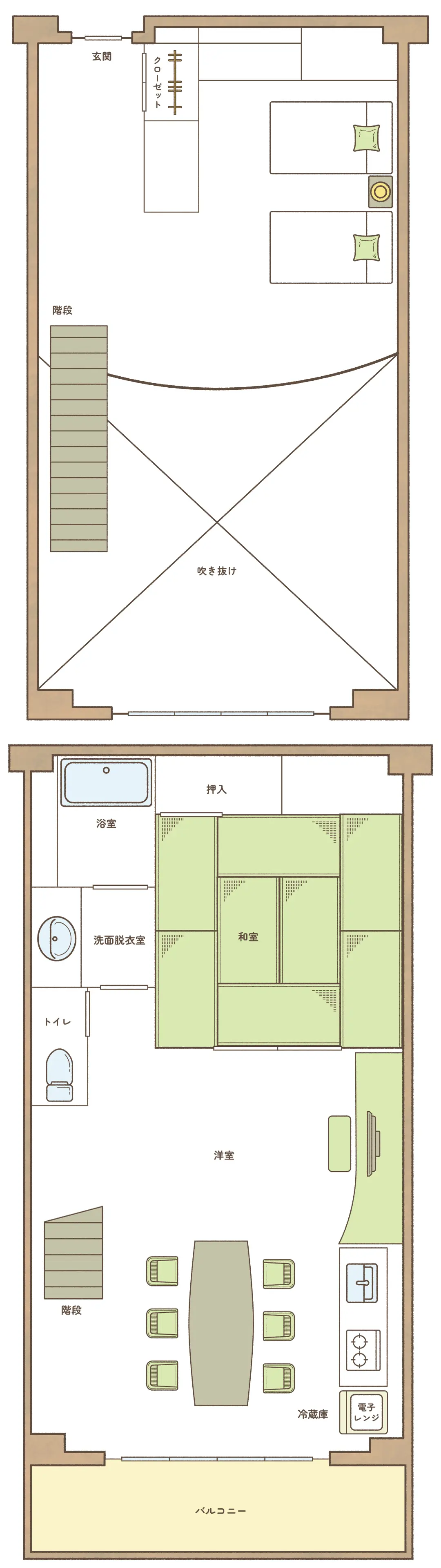 客室レイアウト