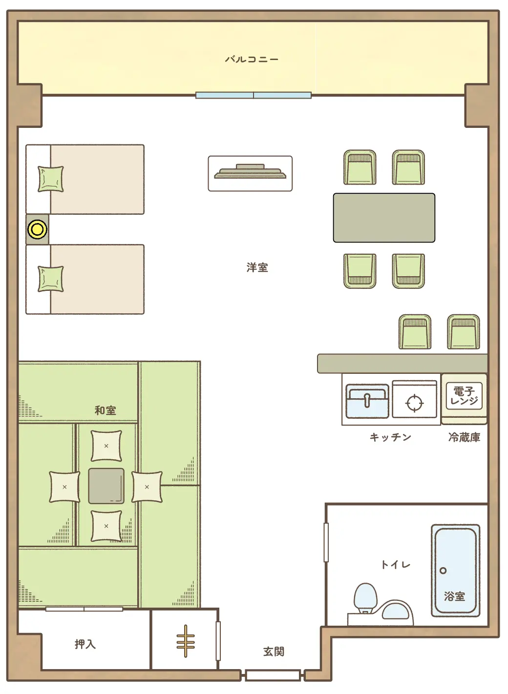 客室レイアウト